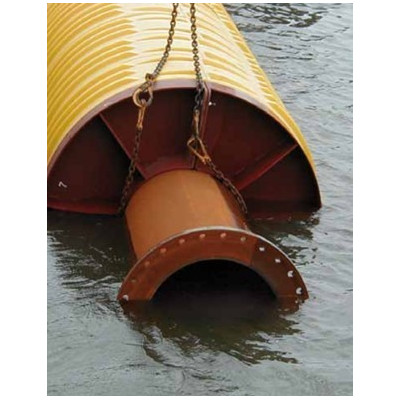 Flexible pipe float / dredging float