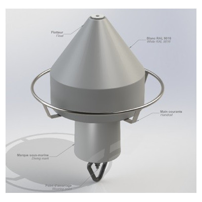 Diameter 650mm rest buoy for swimmers and divers