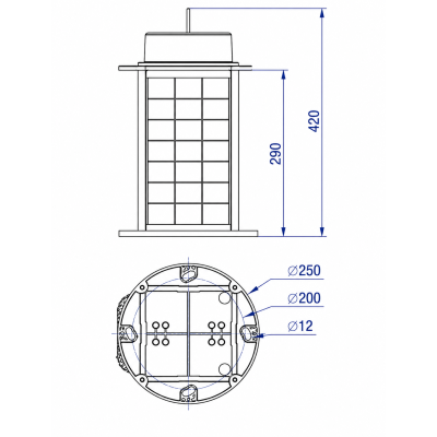 deStellys ASTRA 4-5NM - Linterna marina solar