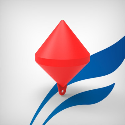 Conic marker buoy - foamed